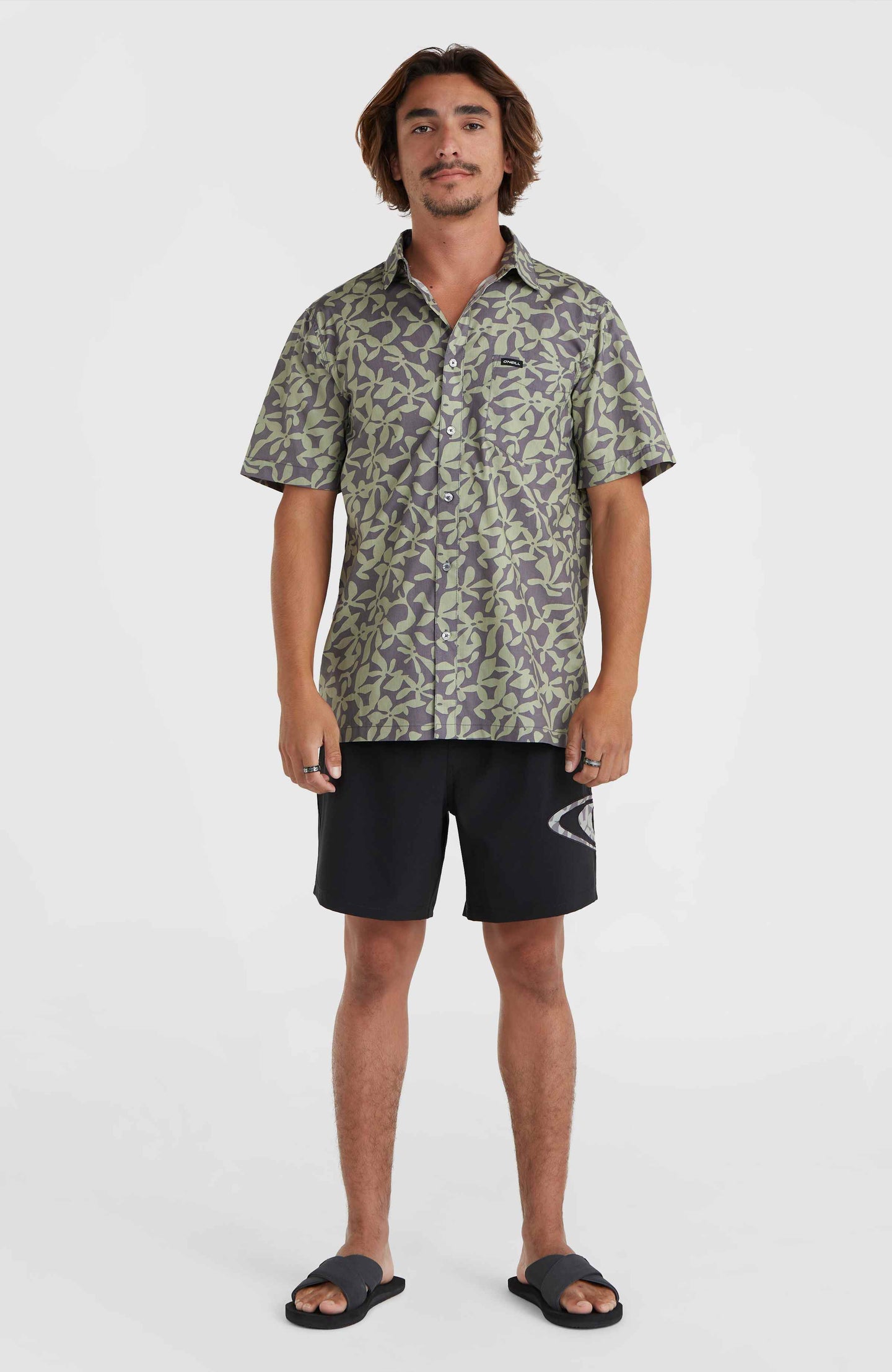 Og Eco S/Slv Standard Leaf Shirt - Green Seagrass