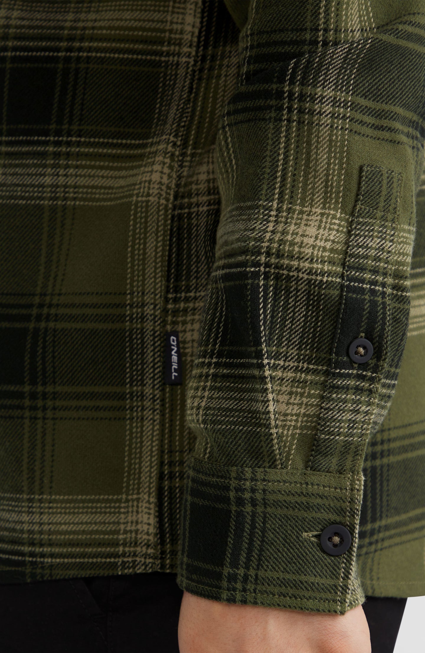 O'Neill Flannel Check Shirt - Green Check Small