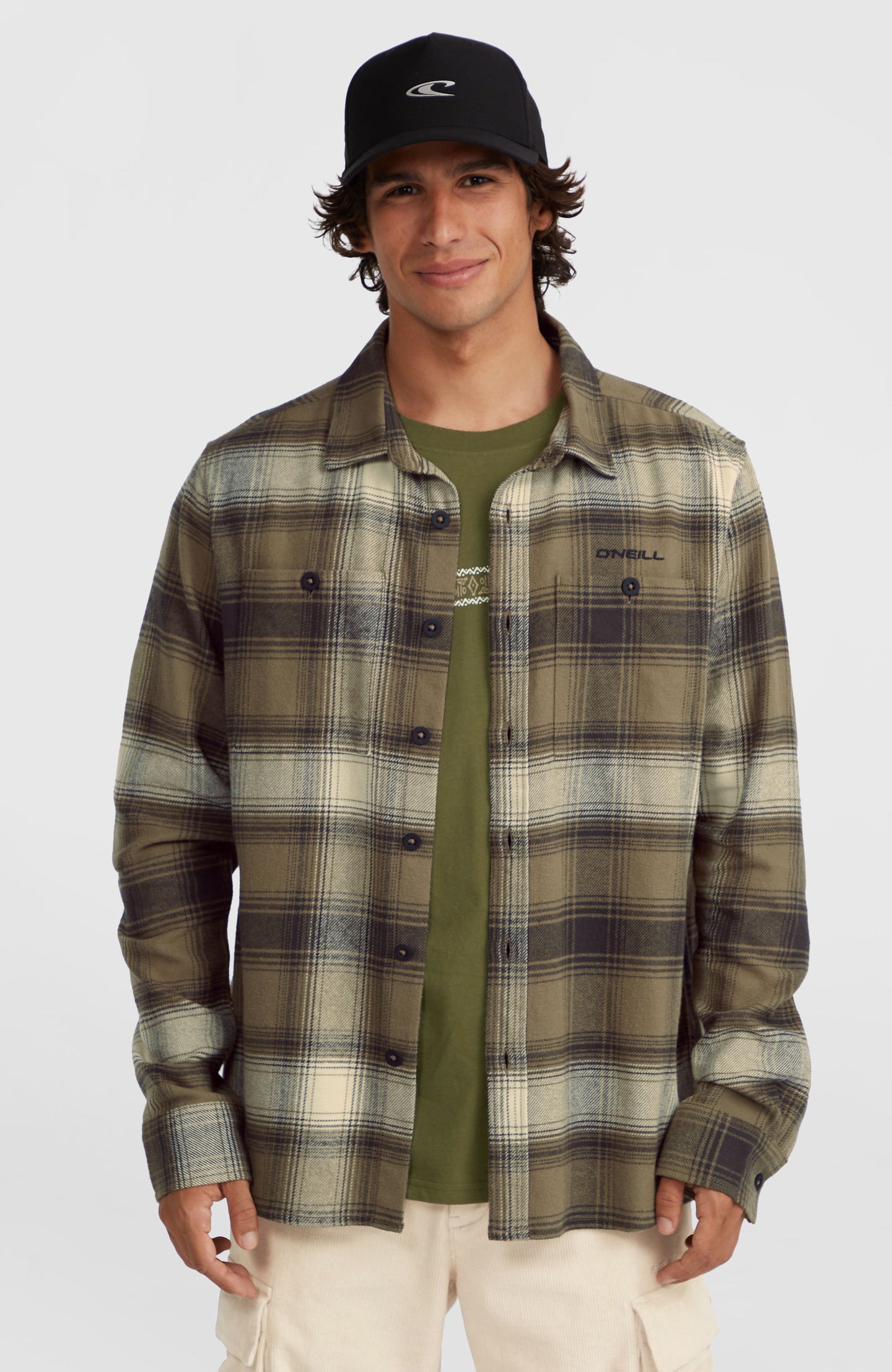 O'Neill Flannel Check Shirt - Brown Check Small