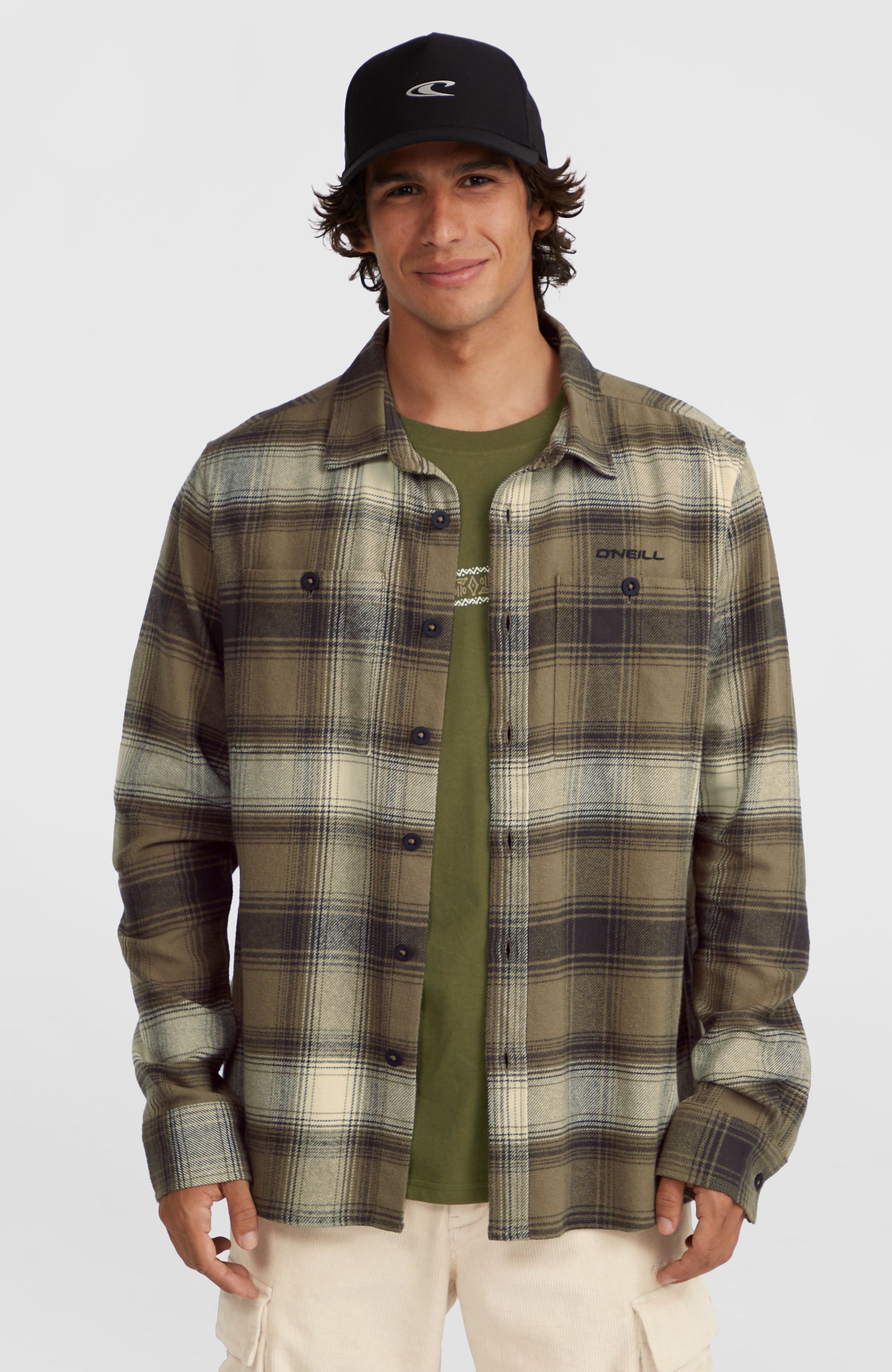 O'Neill Flannel Check Shirt - Brown Check Small