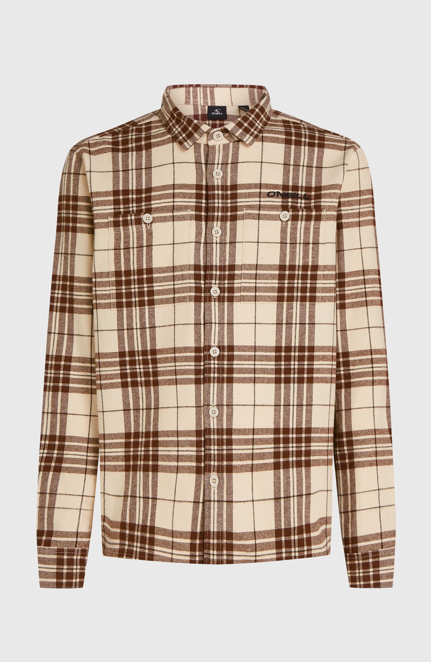 O'Neill Must-Have Flannel Shirt - Beige Flannel Check