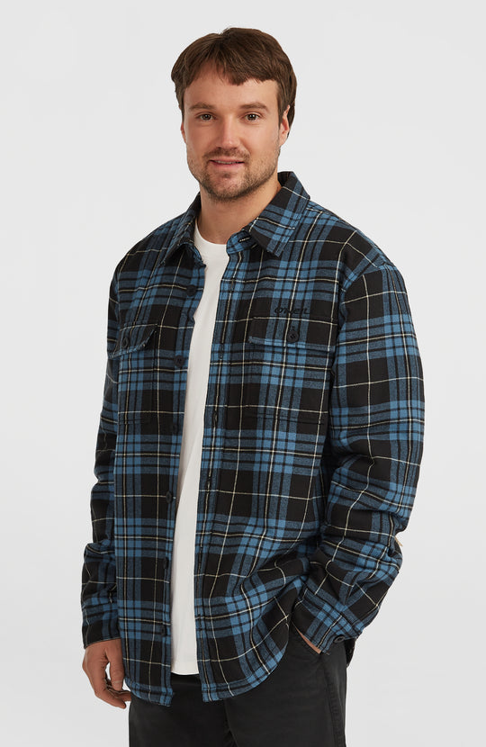 O'Neill Must-Have Fleece Lined Shirt - Blue Flannel Check