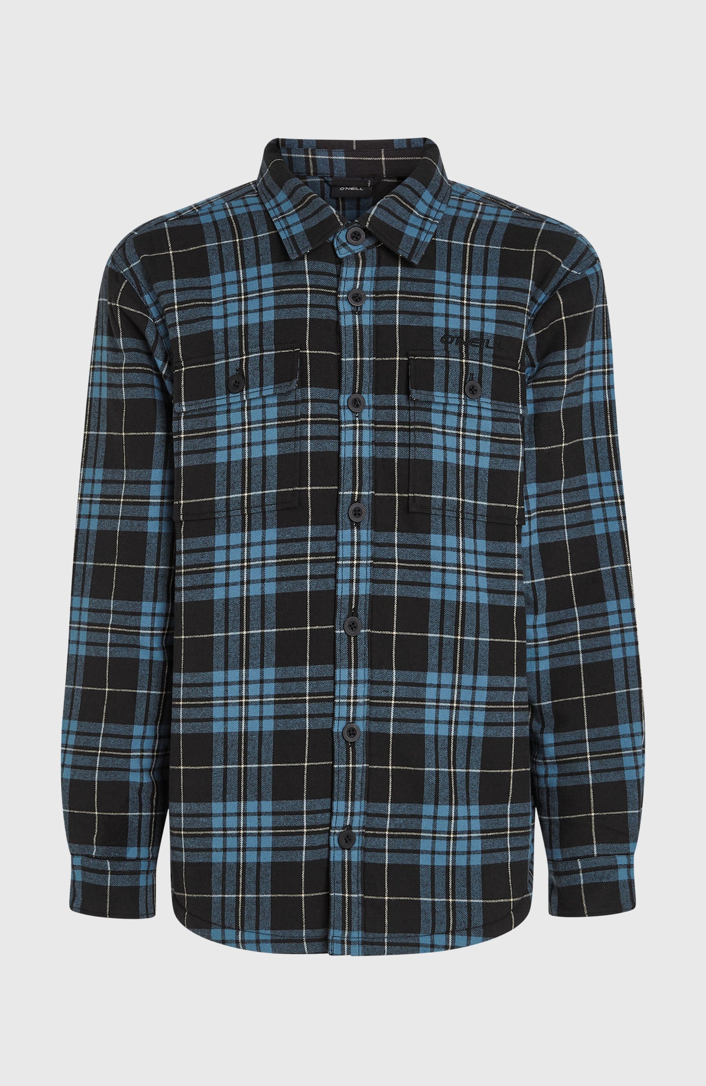 O'Neill Must-Have Fleece Lined Shirt - Blue Flannel Check
