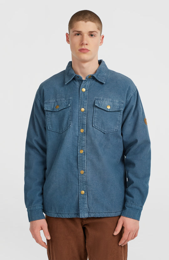 O'Riginals Corduroy Fleece Lined Overshirt - Mozart Blue