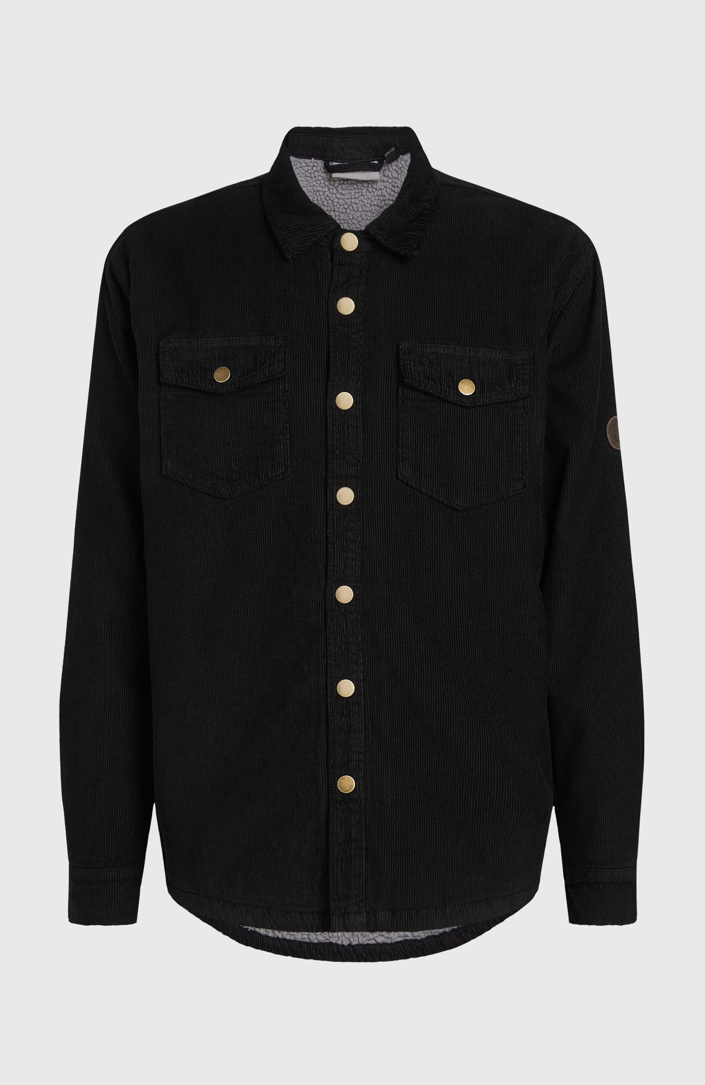 O'Riginals Corduroy Fleece Lined Overshirt - Black Out