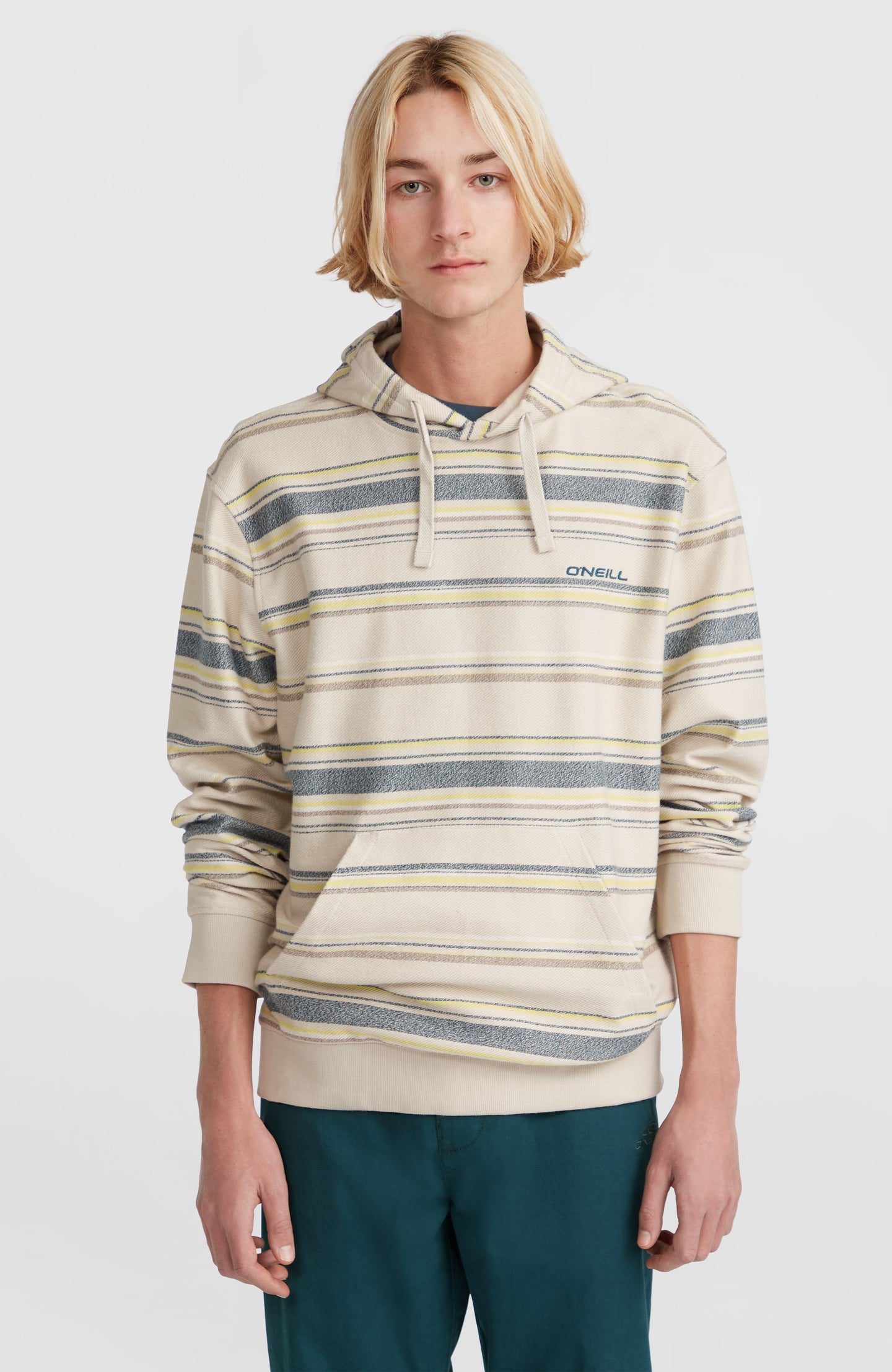 O'Neill Bavaro Hoodie - Grey Vintage Stripe