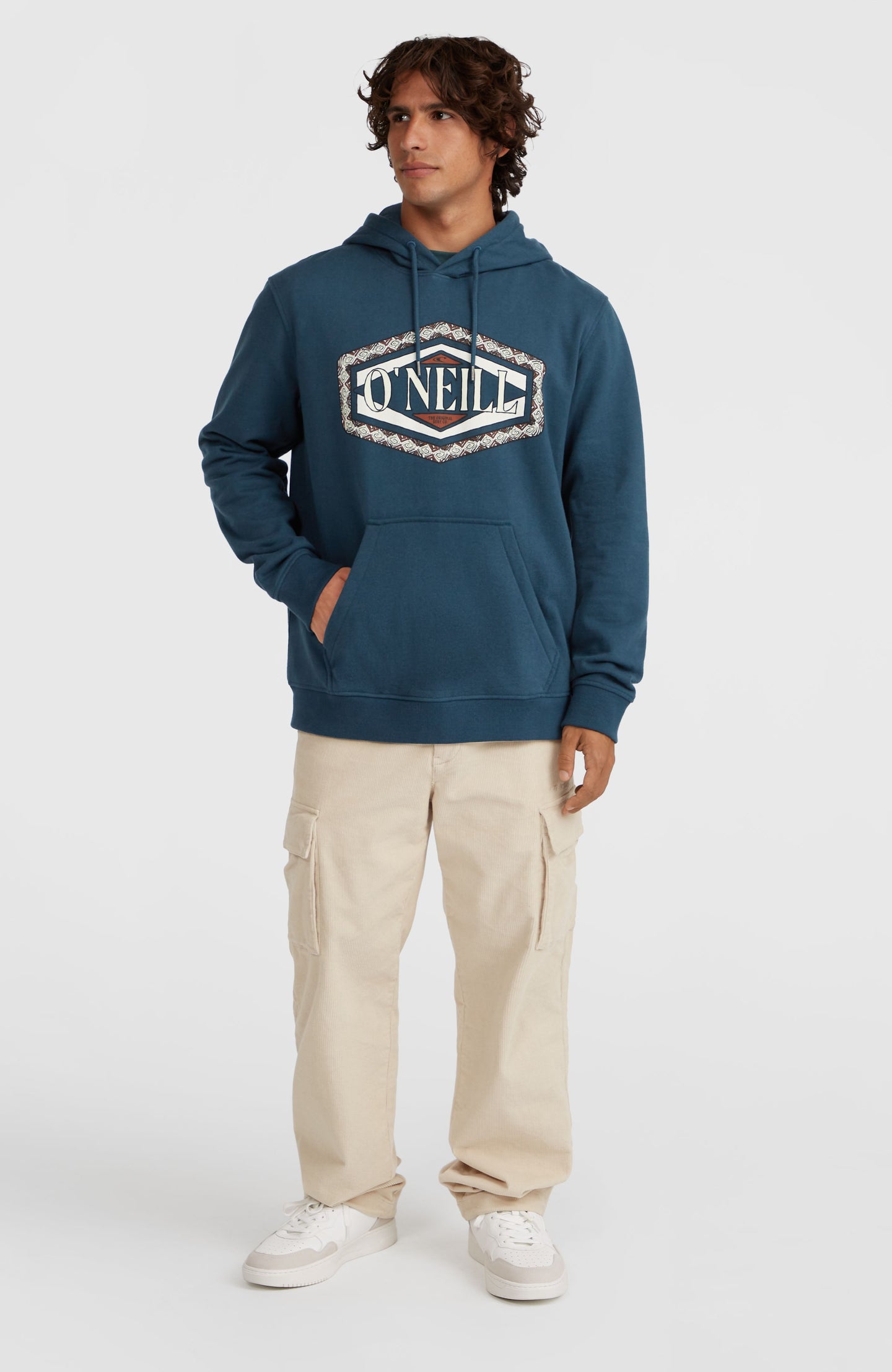 O'Neill Front Print Hoodie - Alma Steel