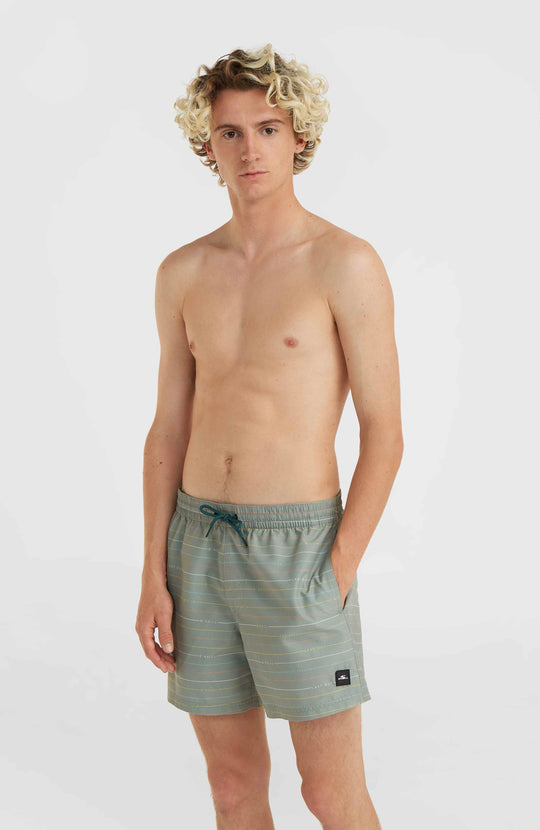 Jack O'Neill Cali First 15'' Swim Shorts - Green First Name Stripe