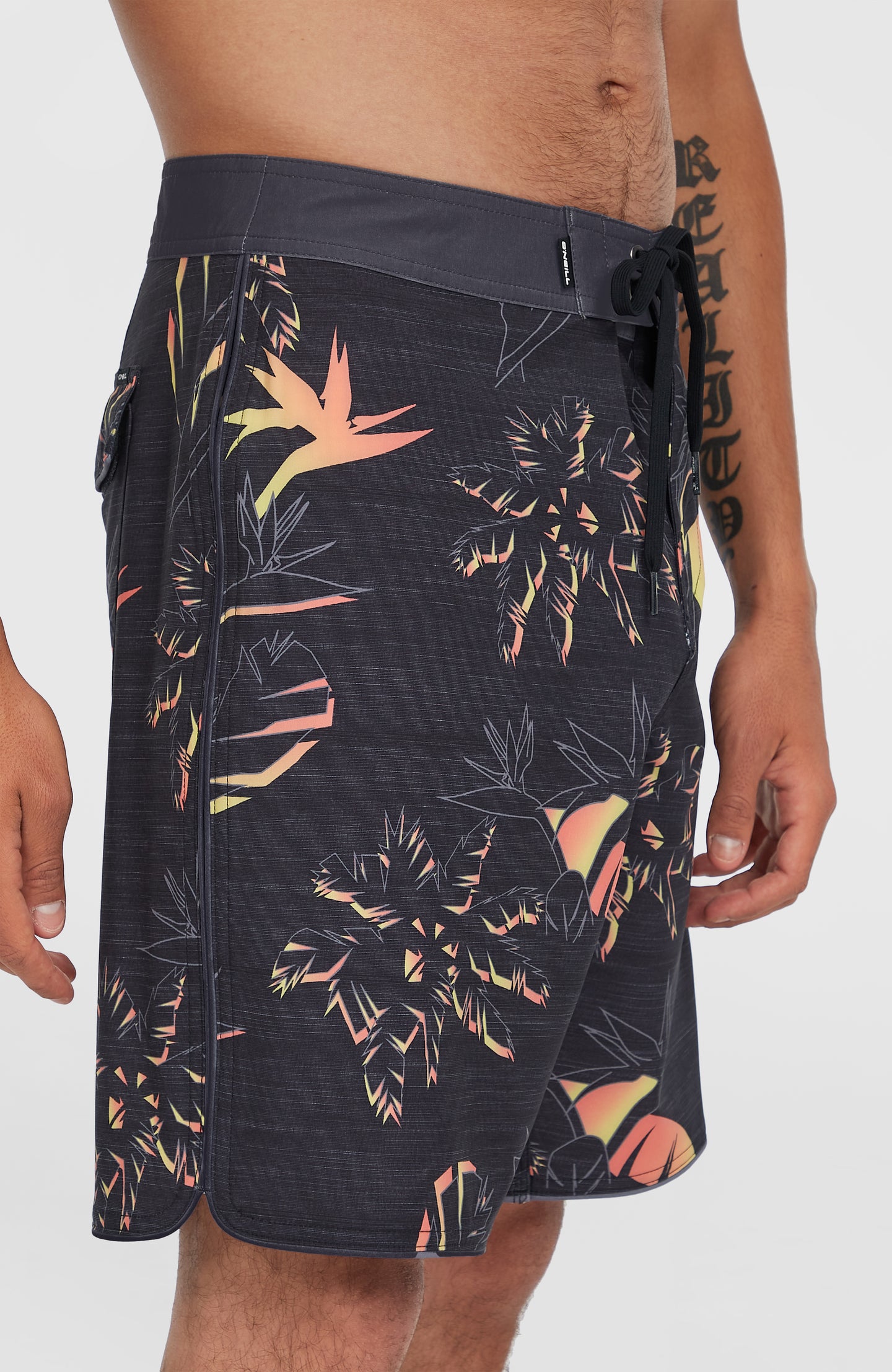 Hyperfreak Mysto Scallop 19" Boardshorts - Black Mysto Scallop