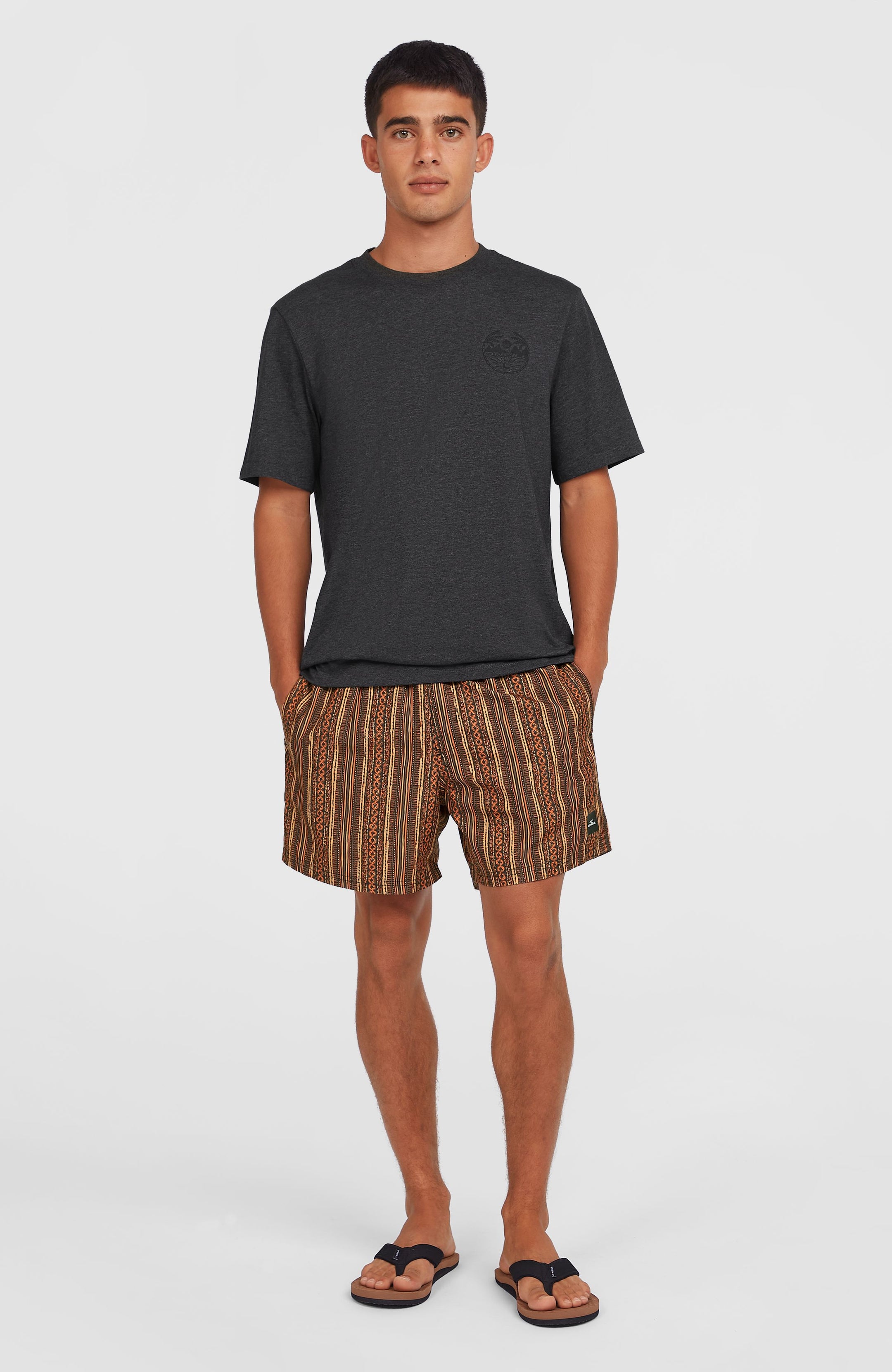 O'Neill Cali Print 15'' Swimshorts - Orange Pressed Lines