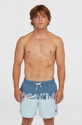 O'Neill Cali Block 15'' Swimshorts - Blue Dipped Leaves