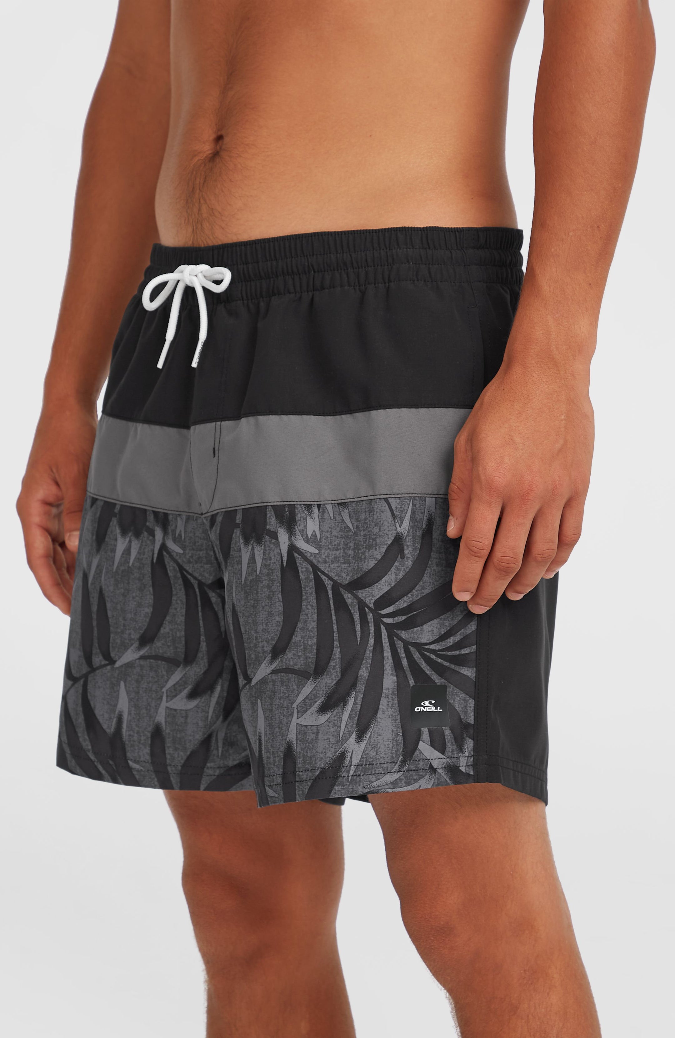 O'Neill Cali Block 15'' Swimshorts - Black Dipped Leaves