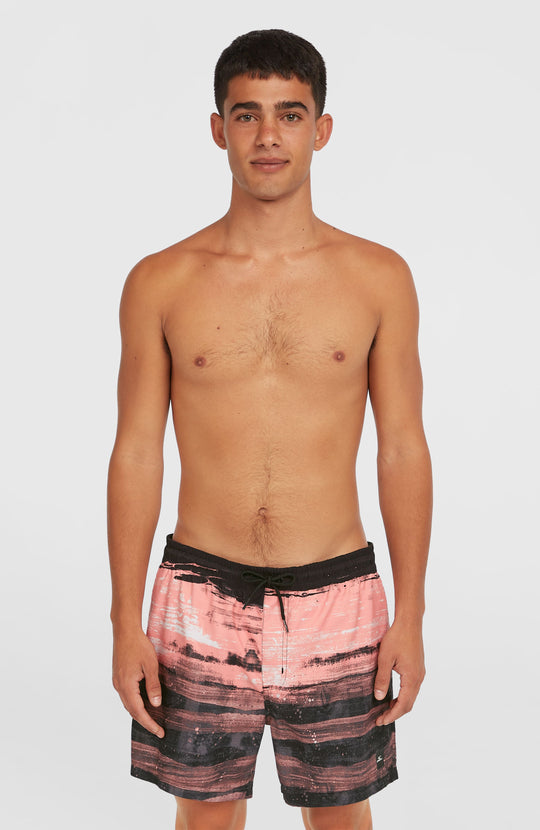 O'Neill Cali Gradient 15'' Swimshorts - Coral Melted Texture
