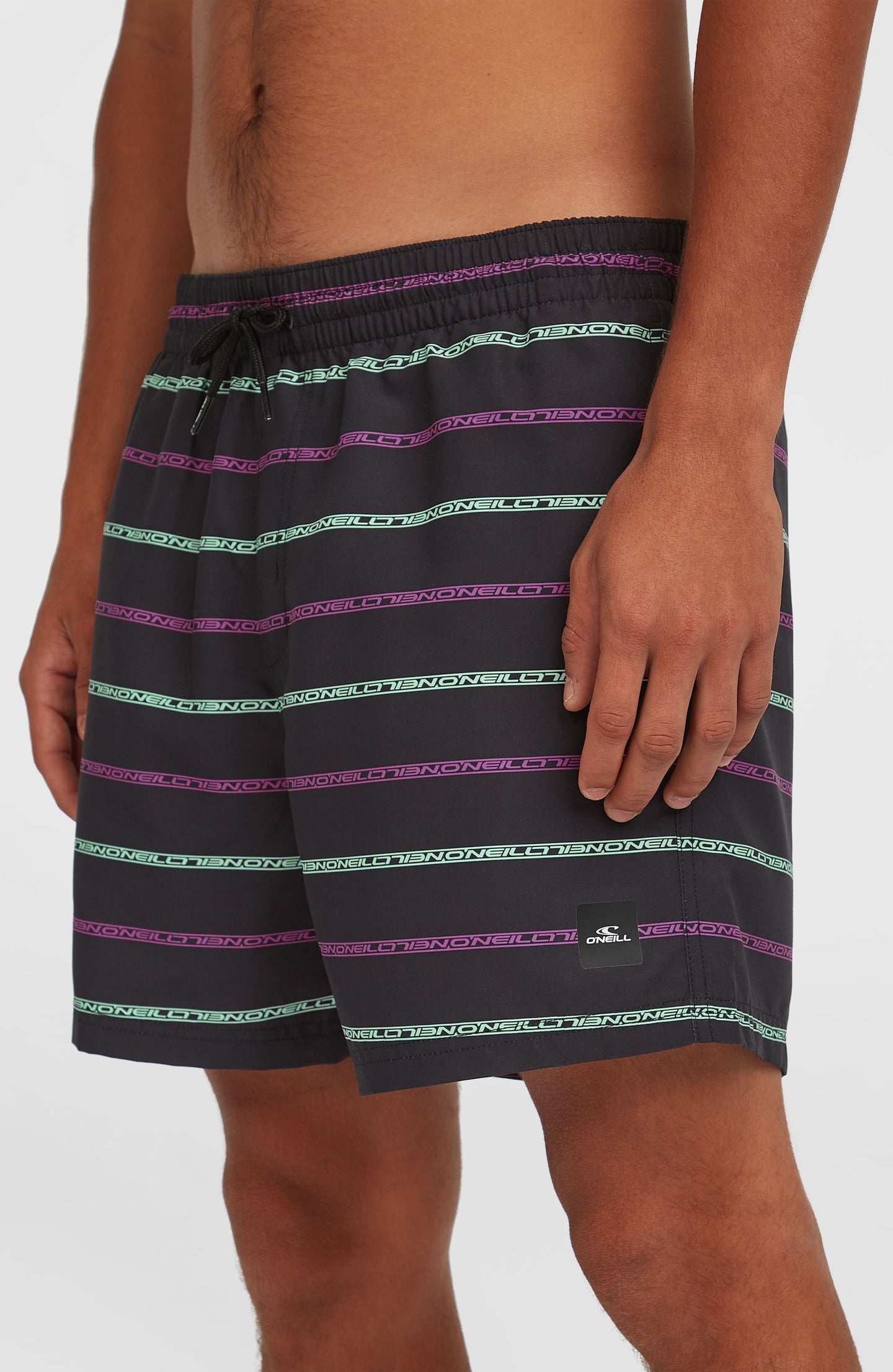 O'Neill Cali First 15'' Swimshorts - Black/Purple O'Neill Stripe