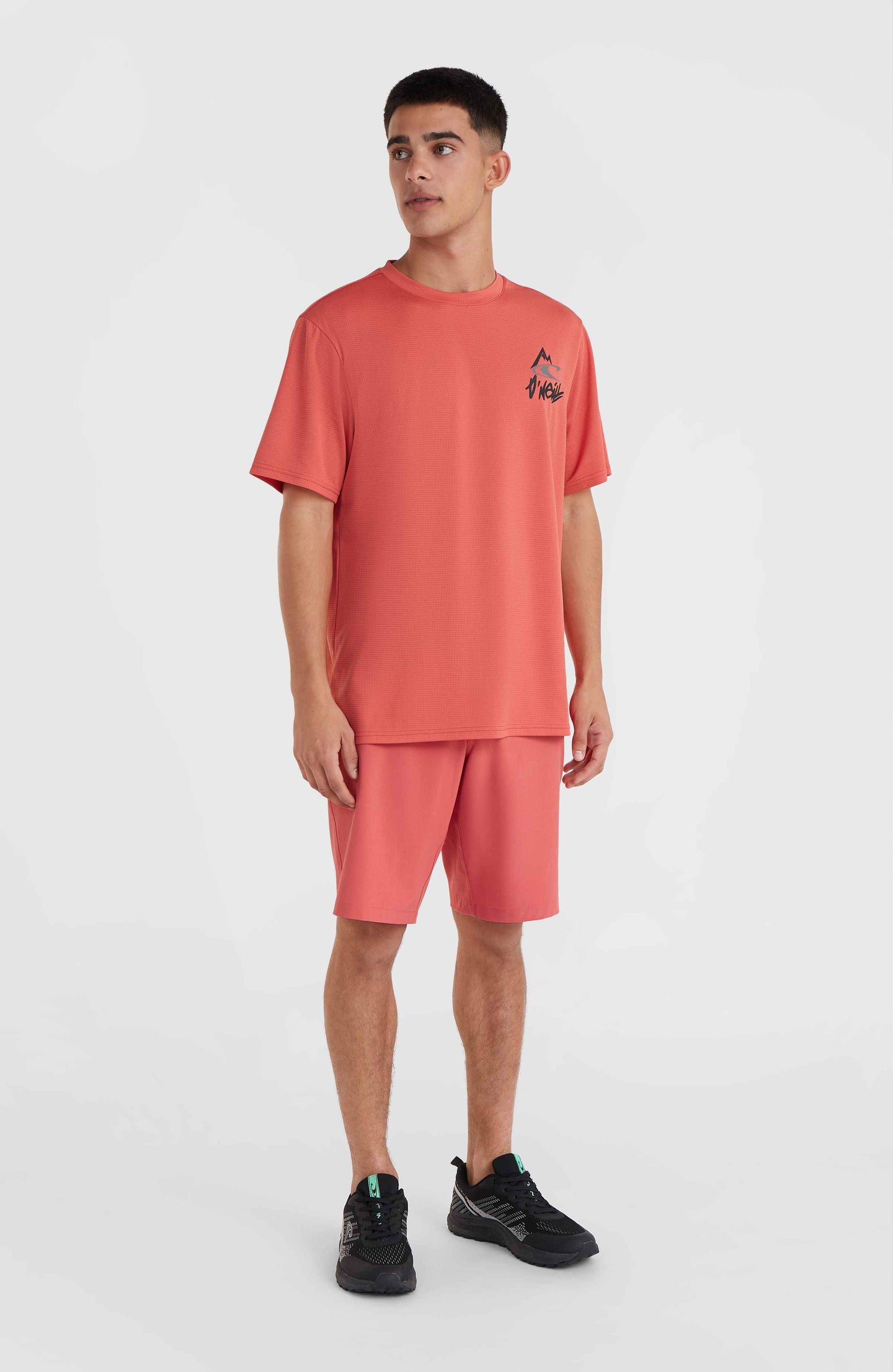 O’Neill Hybrid Logo Polygiene T-Shirt - Red Orcher