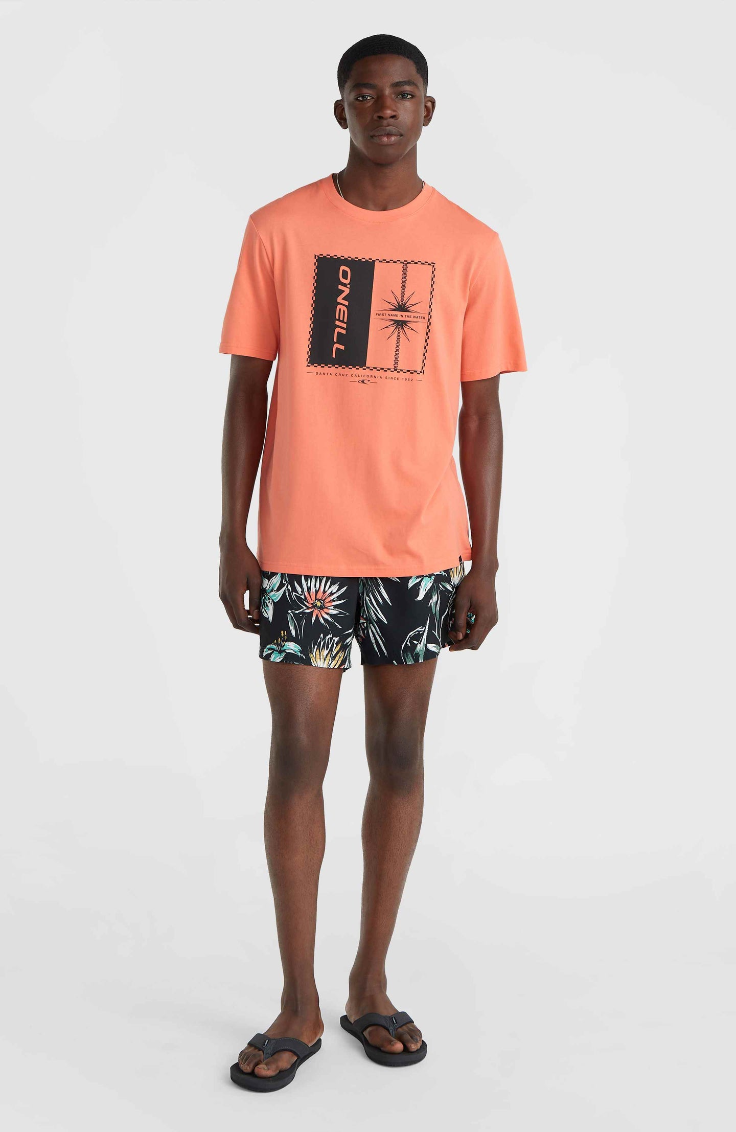Mix & Match Palm T-Shirt - Living Coral