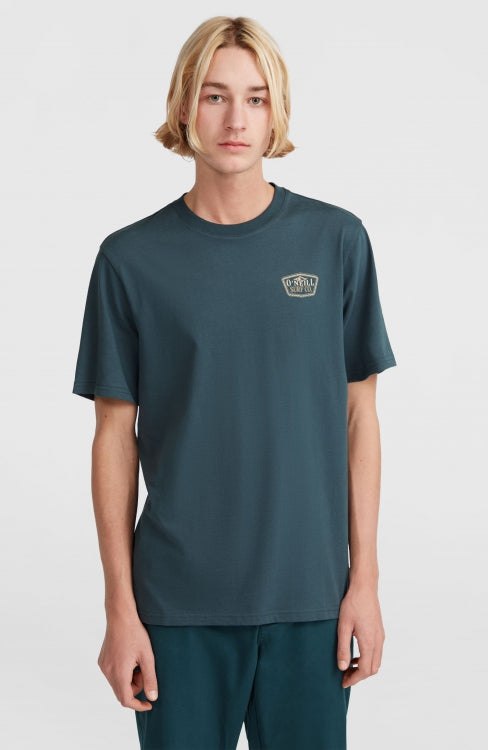 O'Neill Small Chest Print T-Shirt - Alma Steel