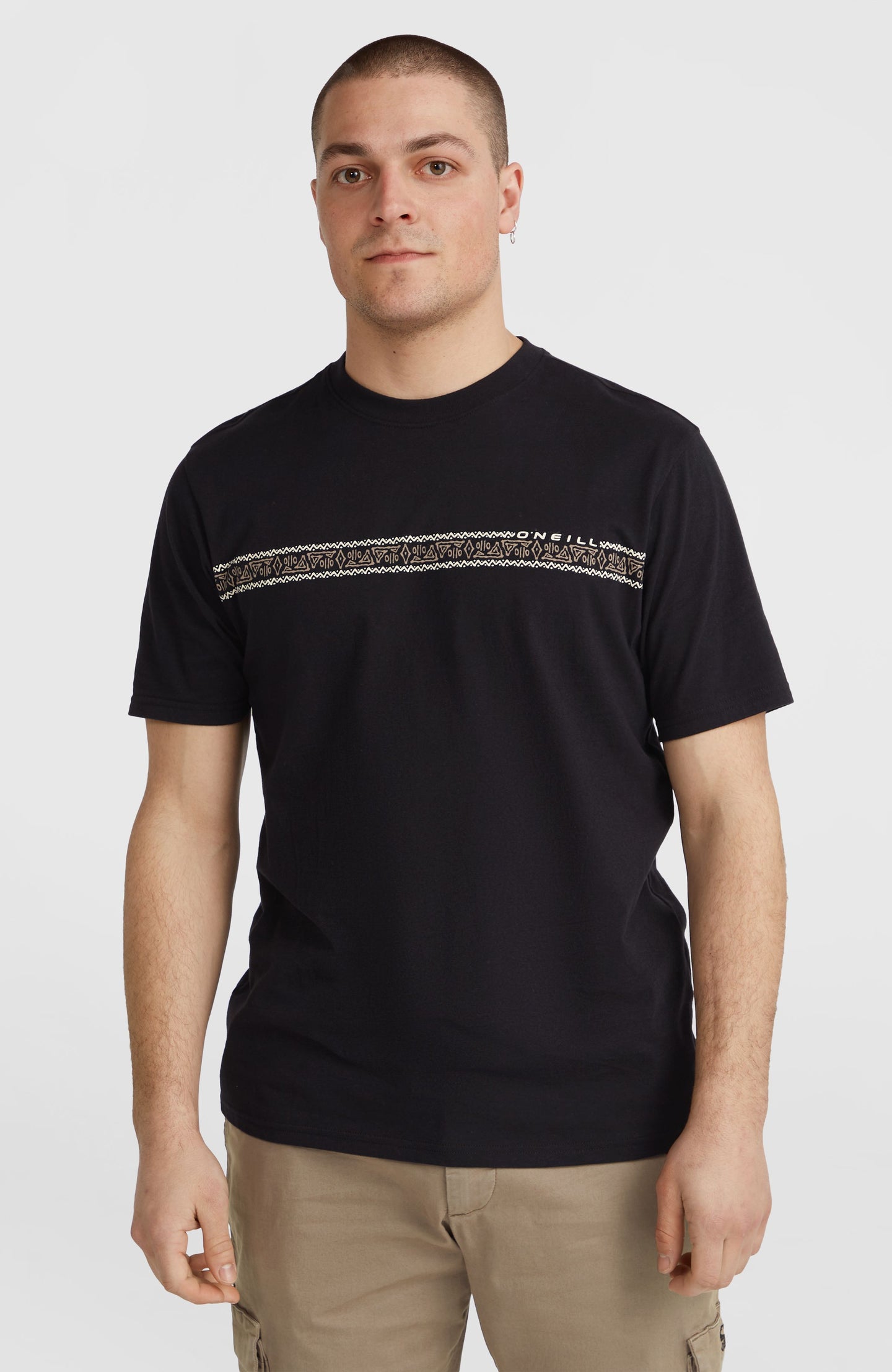 O'Neill Ikat Stripe T-Shirt - Black Out