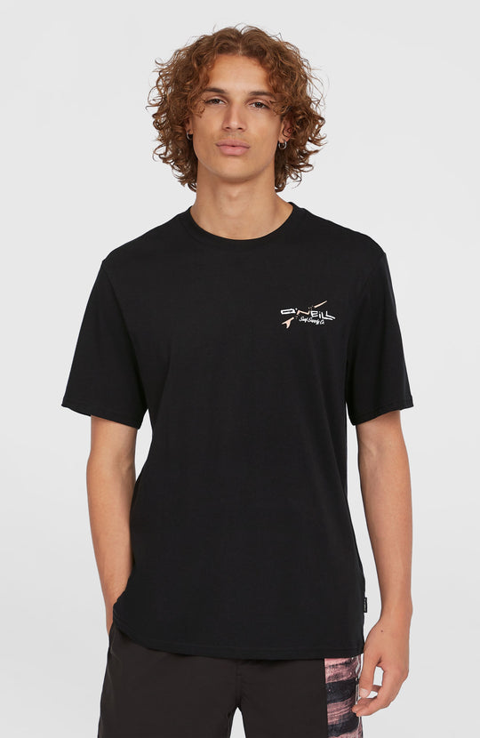 O'Neill Retro Back Print T-Shirt - Black Out