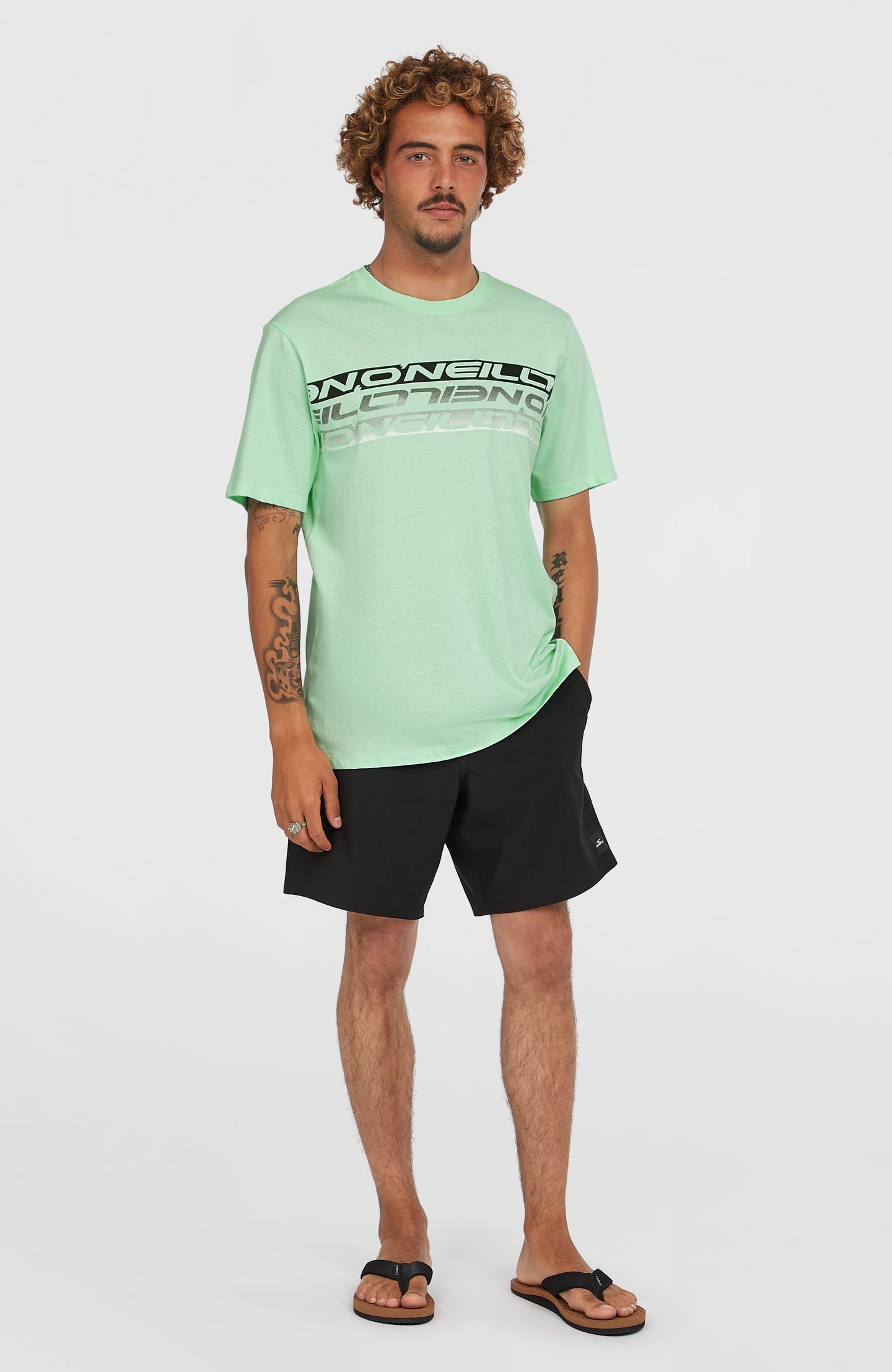 O'Neill Stripe T-Shirt - Mildrew Mint