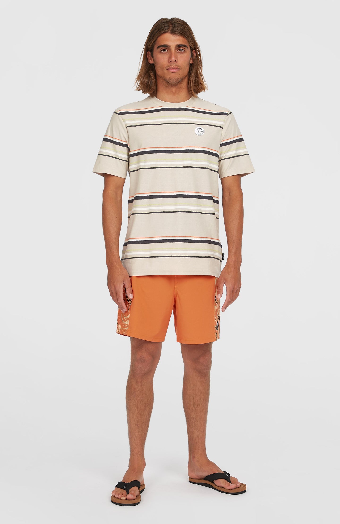 O'Riginals Stripe T-Shirt - Beige Originals Retro Stripe