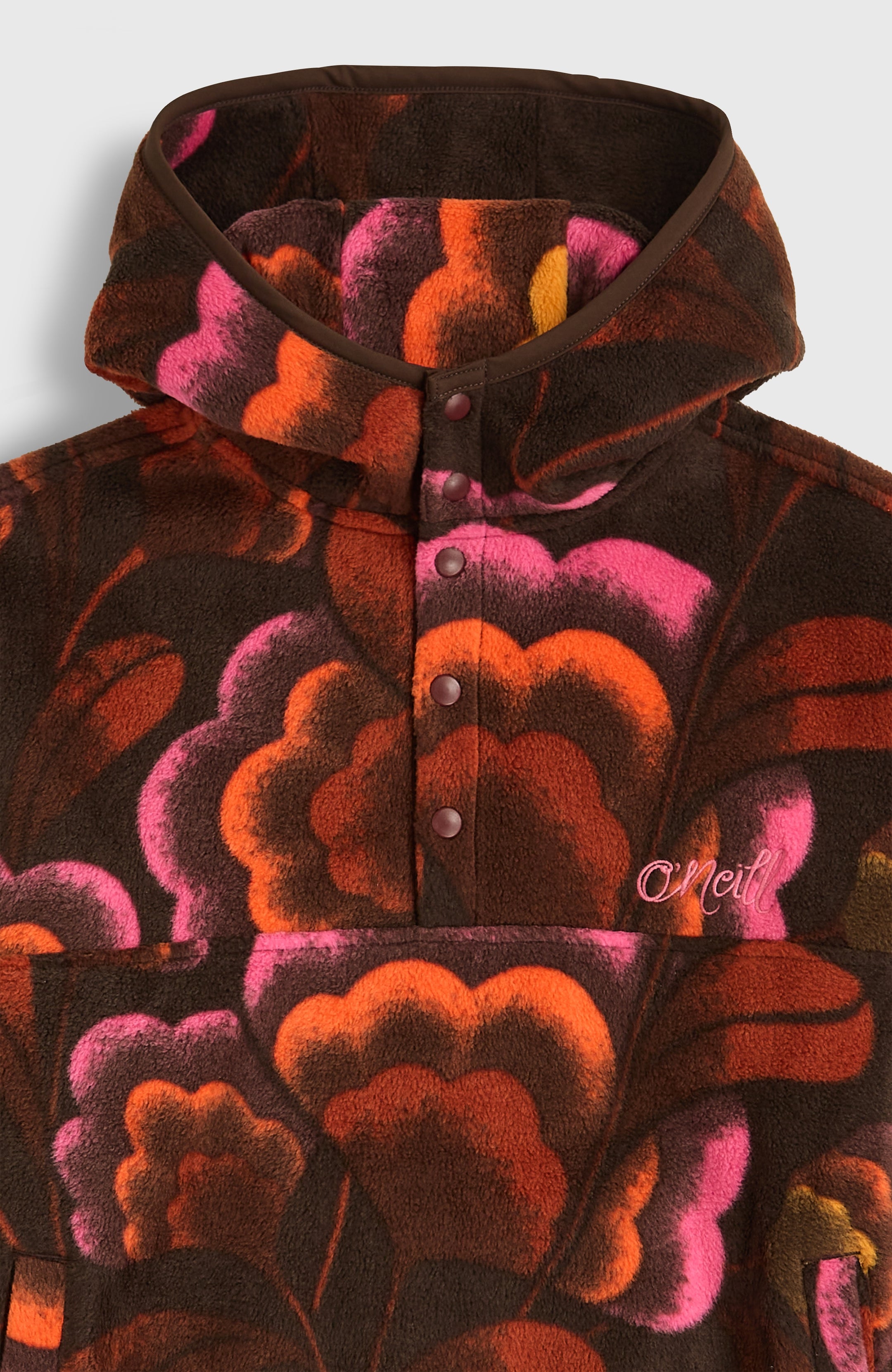O'Neill Superfleece Hz Hoodie - Brown Originals Flower