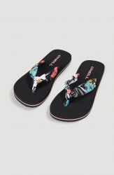 Ditsy Sun Sandals - Black/Blue Bluemchen