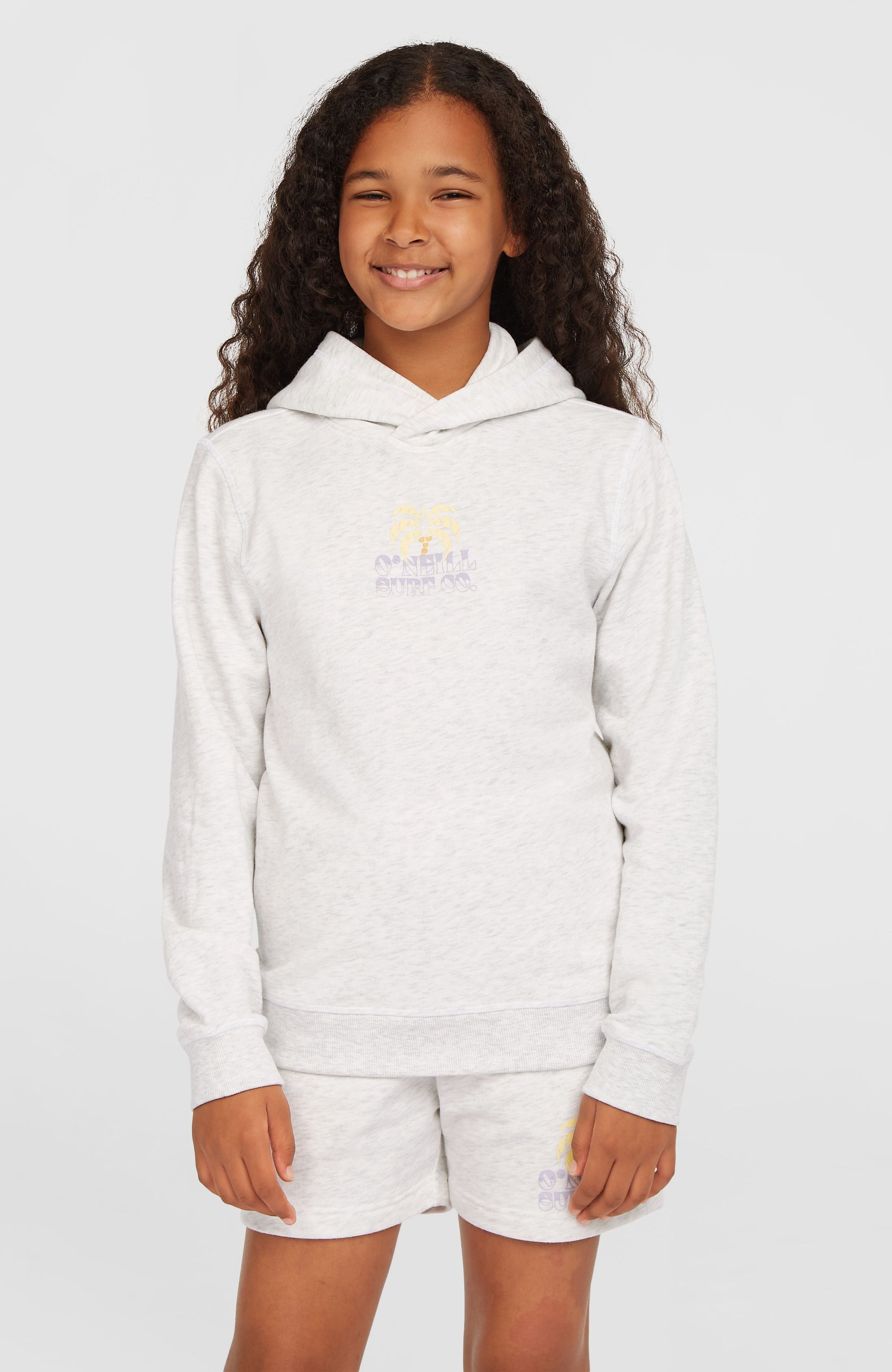O'Neill Back Print Hoodie - White Melange