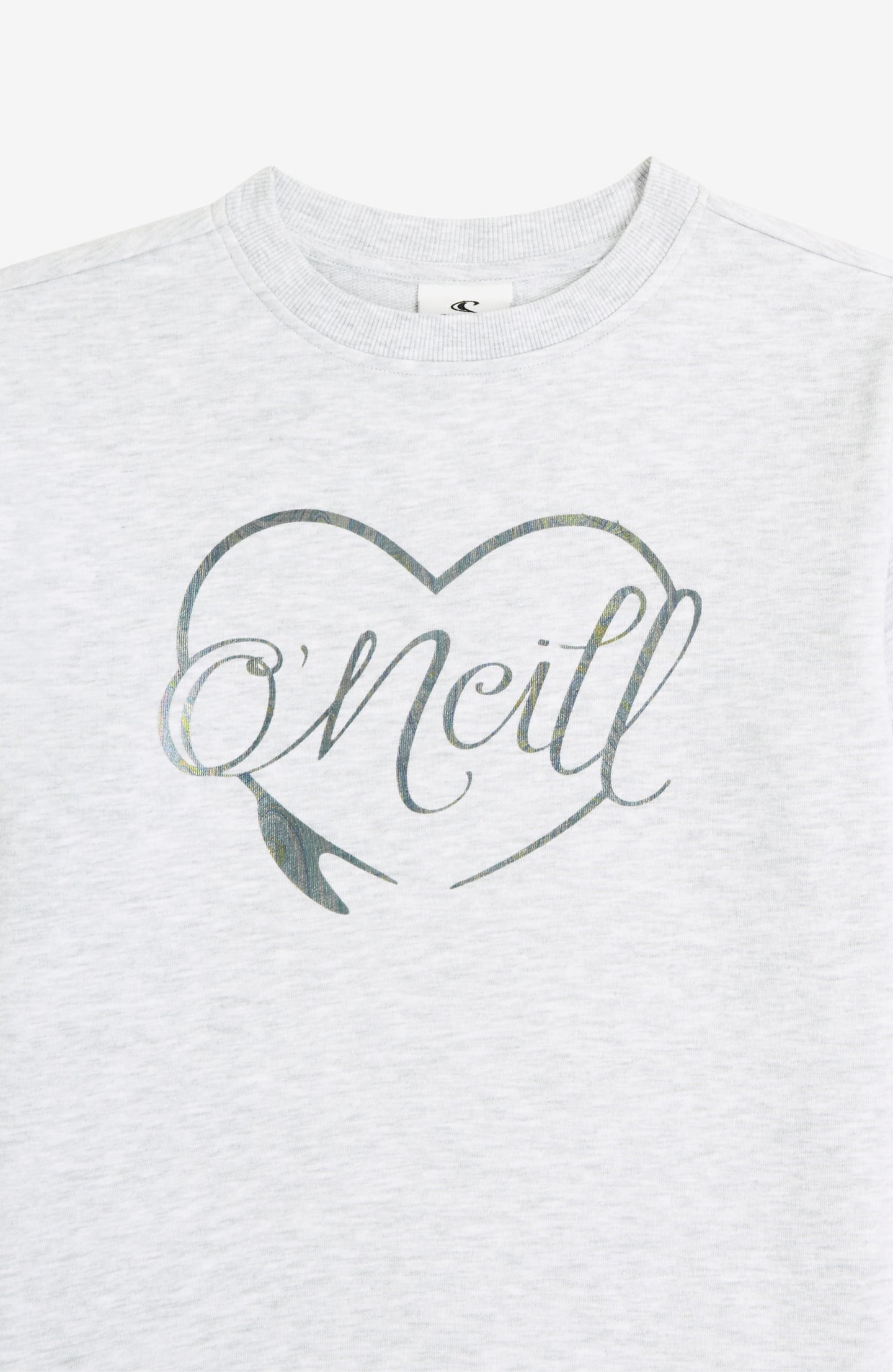 Essentials Crew - White Melange