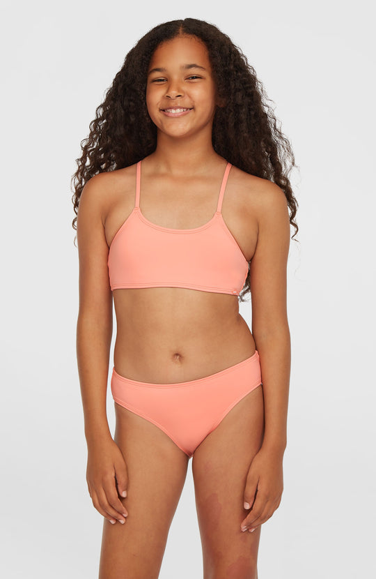 Essentials Bralette Bikini Set - Coral Pink