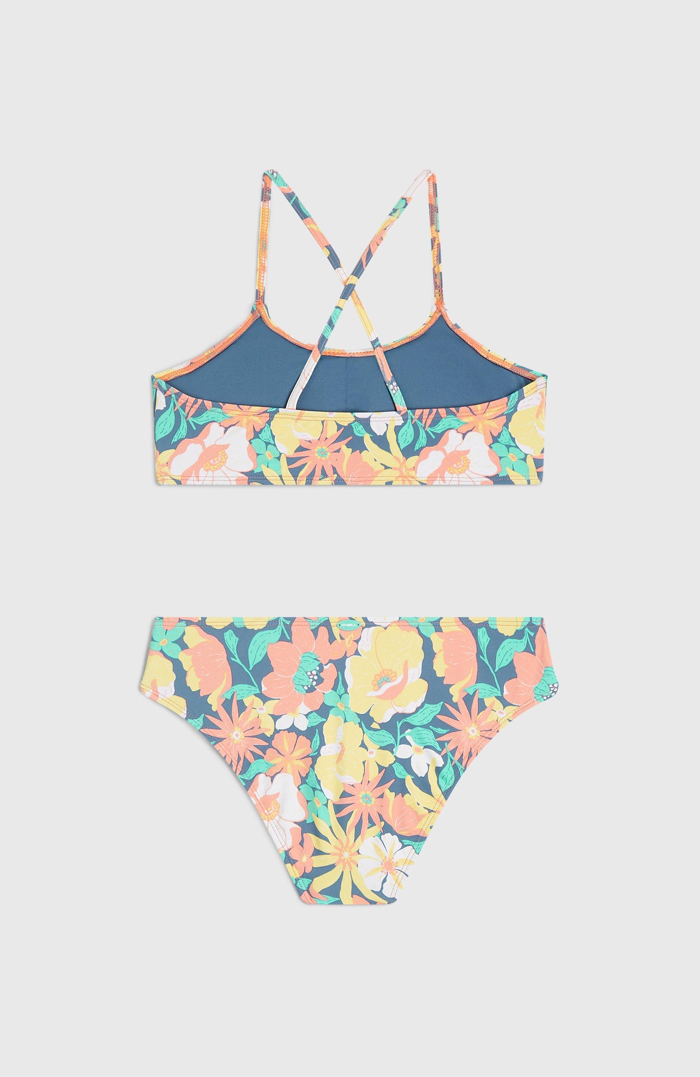 Essentials Bralette Bikini Set - Blue Santa Monica