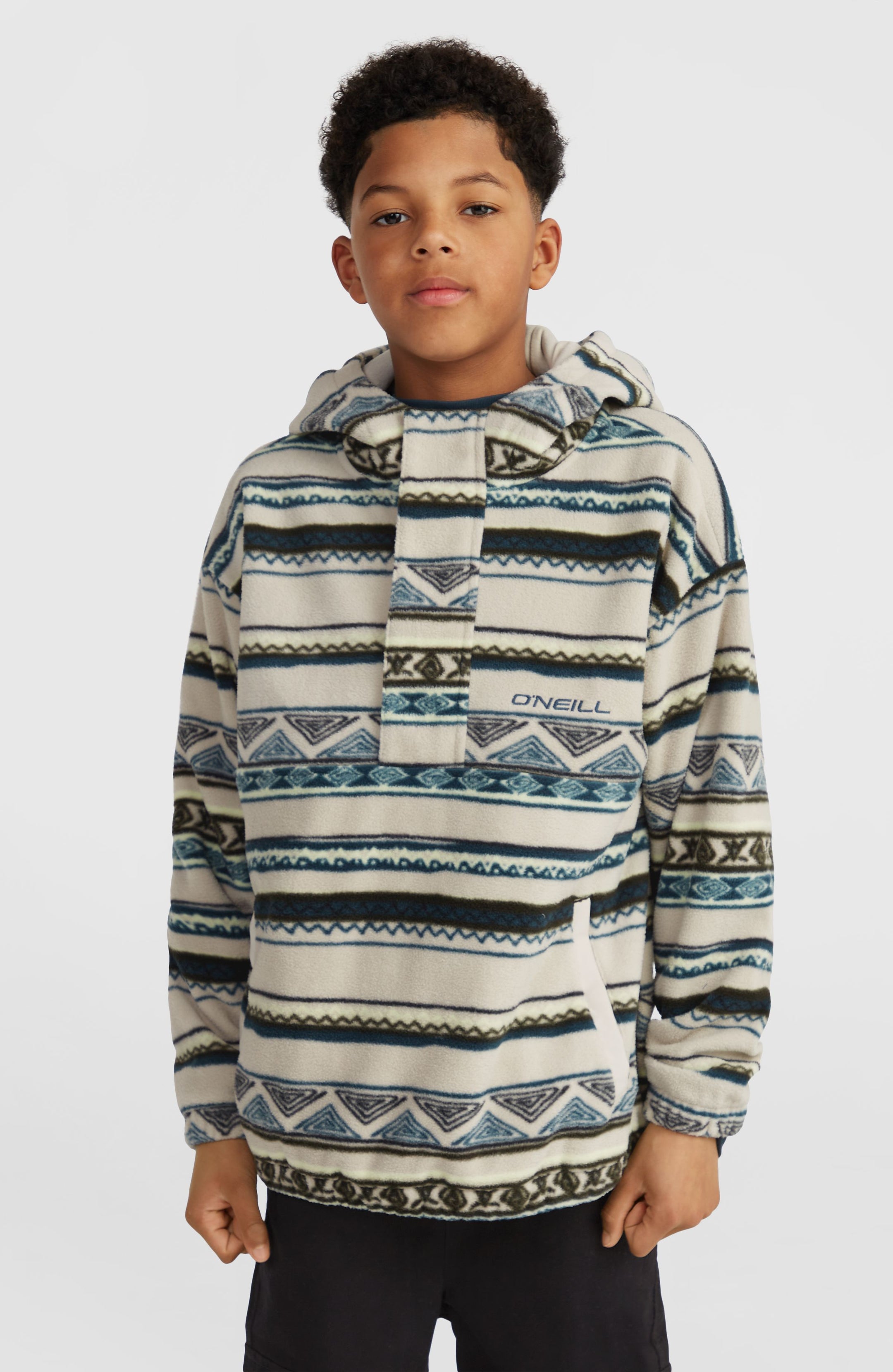 O'Neill Superfleece Hz Hoodie - Grey Ikat Stripe