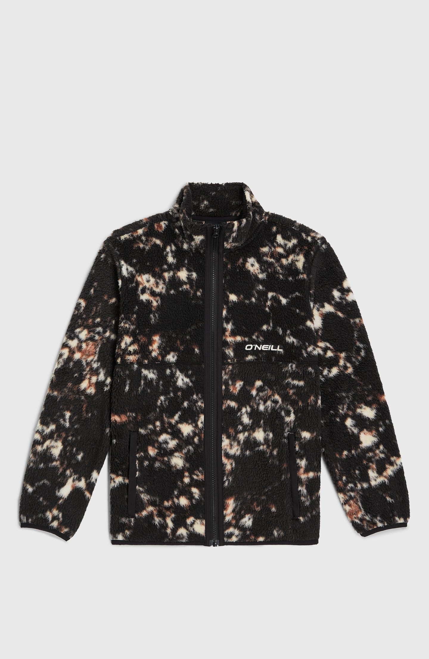 O'Neill High Pile Fz Fleece - Black/Beige Quarry