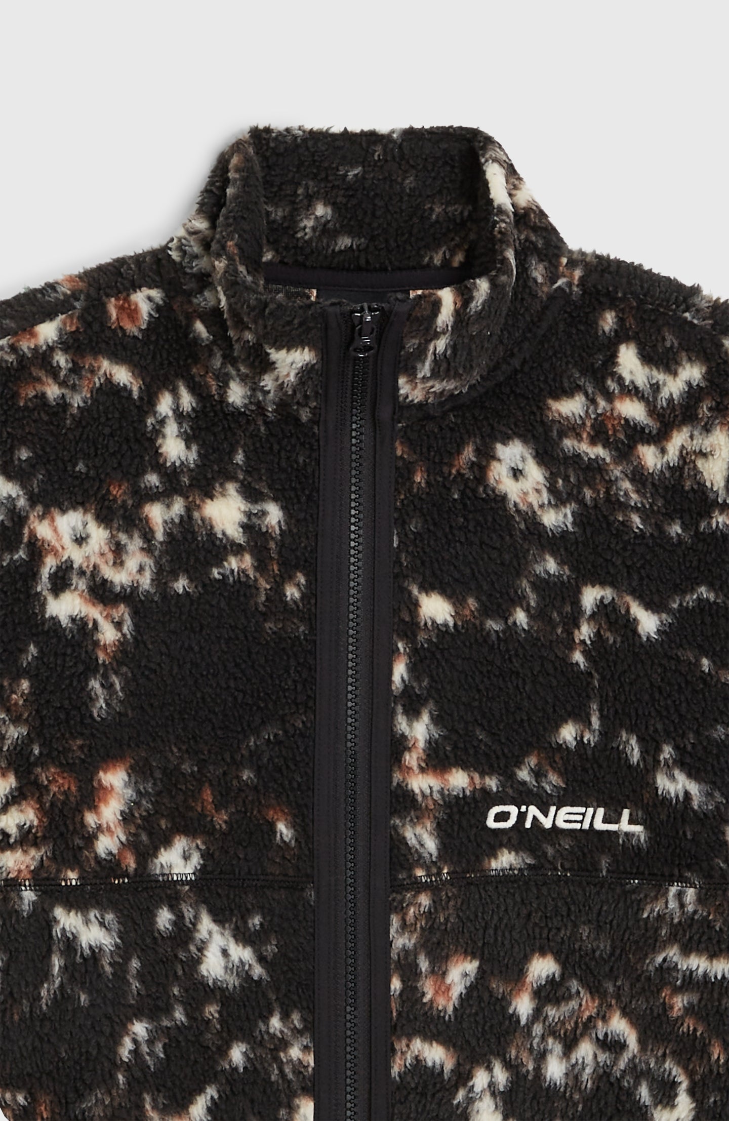 O'Neill High Pile Fz Fleece - Black/Beige Quarry