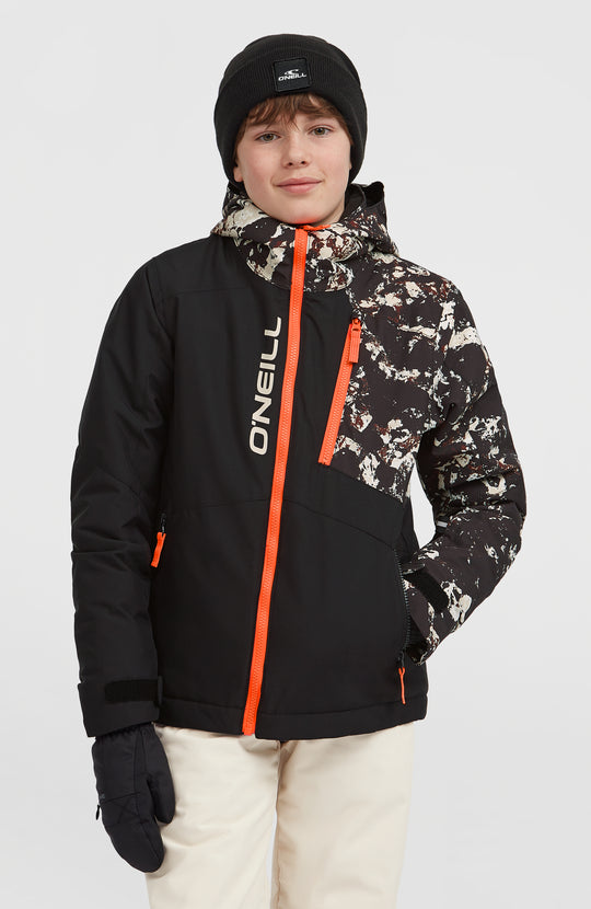 Fwc'Cruz Block Snow Jacket - Black/Beige Quarry