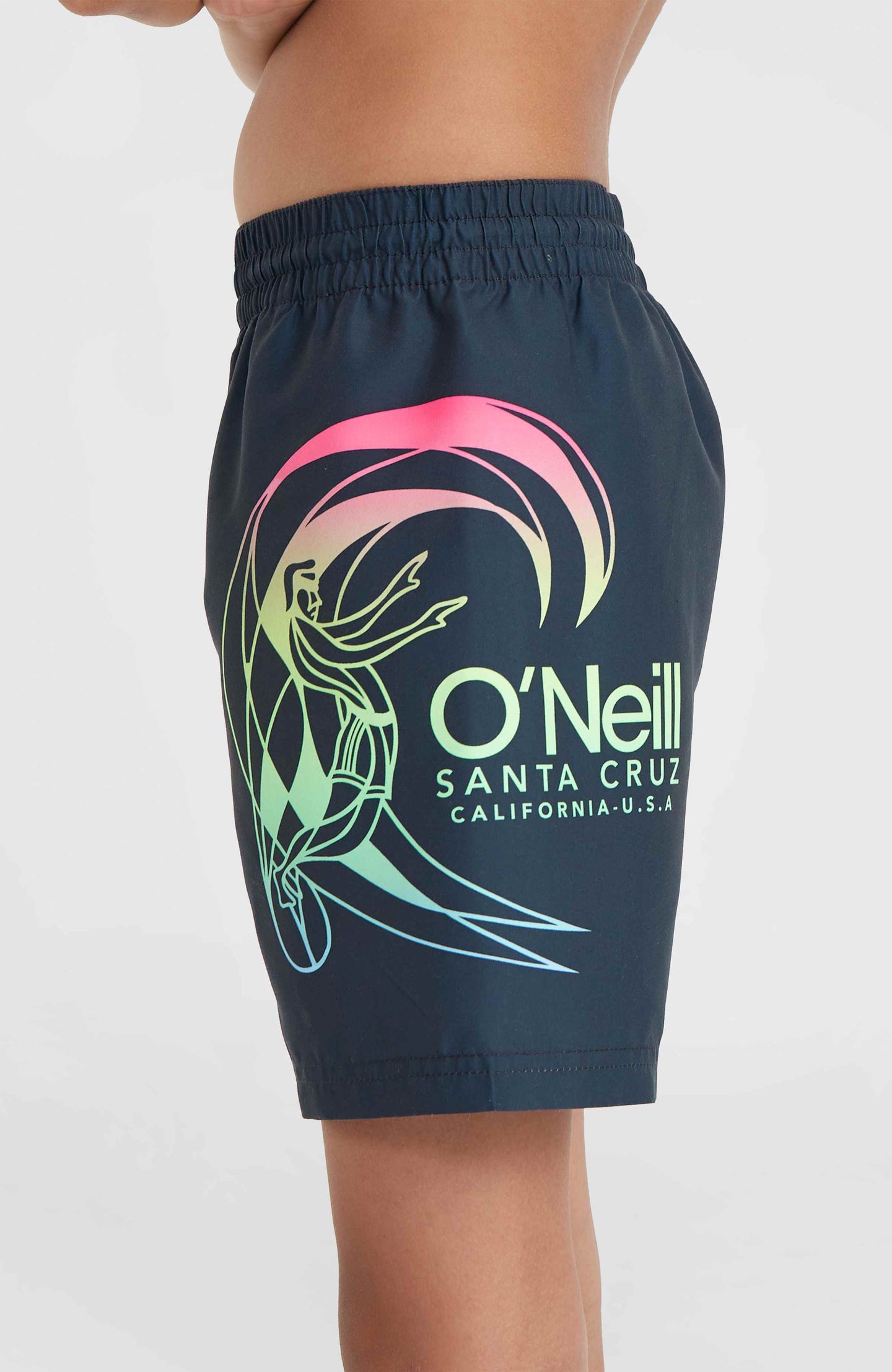Circle Surfer 14" Swim Shorts - Outer Space Circle Surfer Grandient Panel