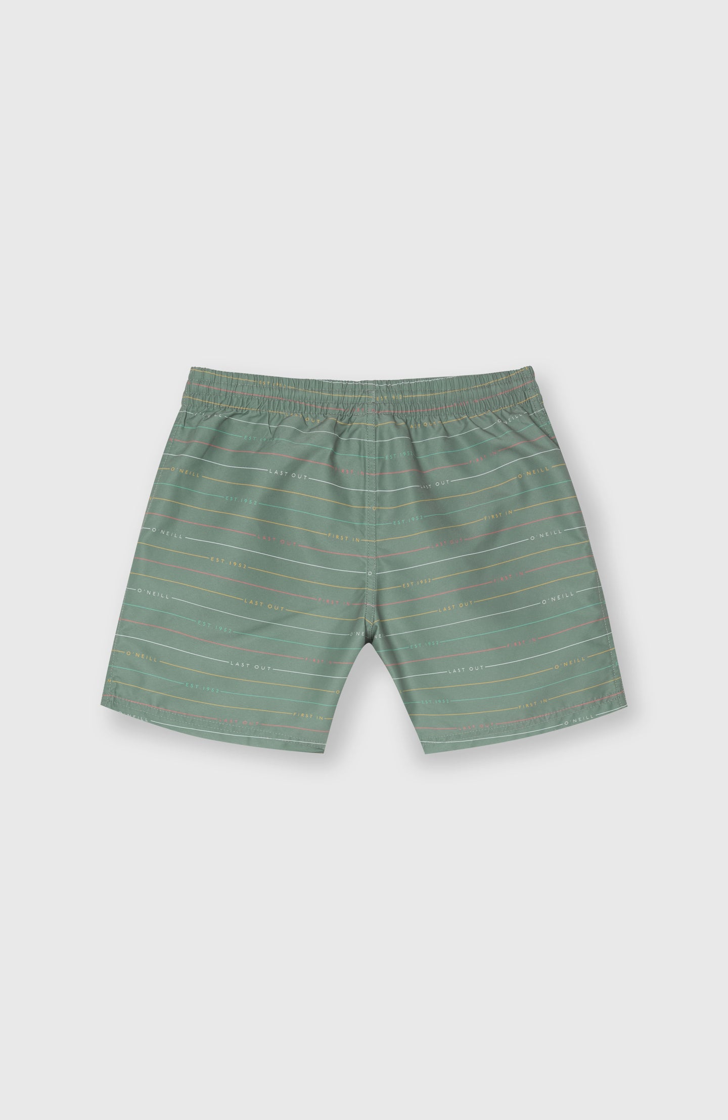 Mix & Match Cali First 13'' Swim Shorts - Lily Pad First Name Stripe