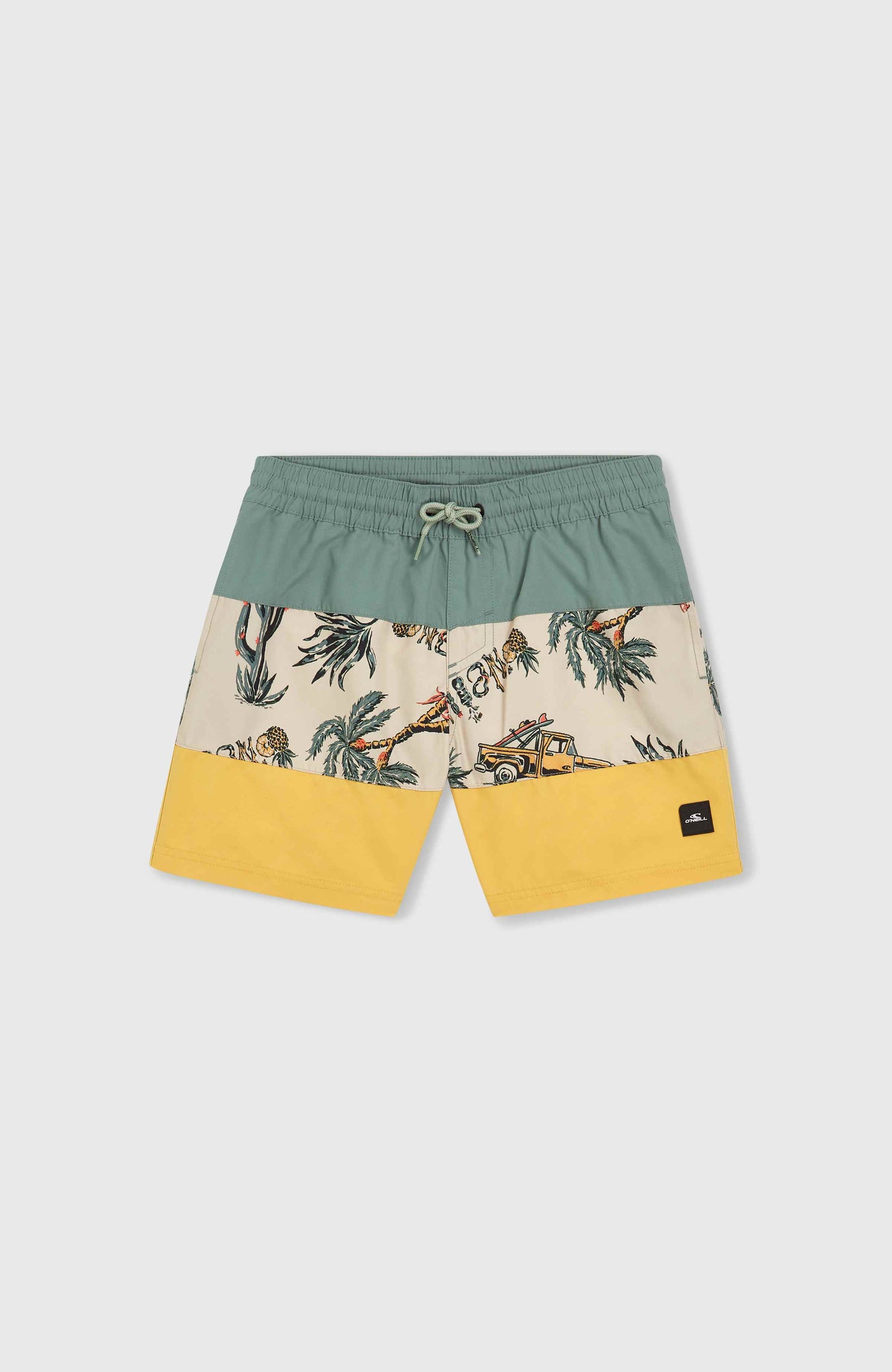 Mix & Match Cali Block 13'' Swim Shorts - Beige Venice Beach