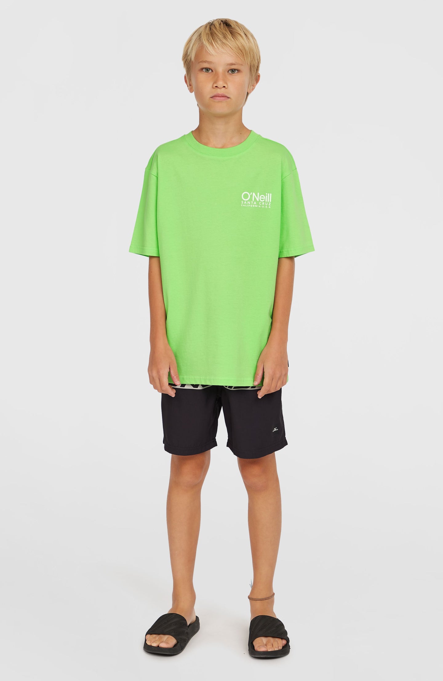 O'Neill Cali Stripe 14" Swimshorts - Green Upside Down