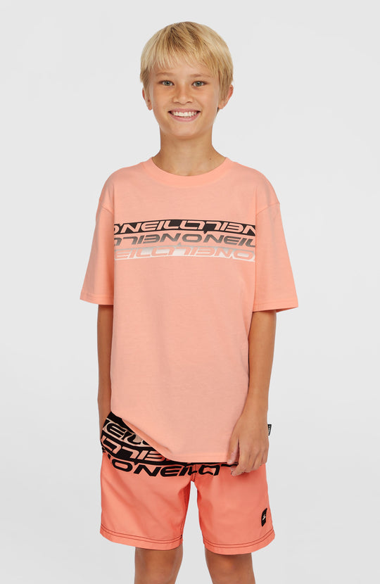 O'Neill Stripe T-Shirt - Coral Pop