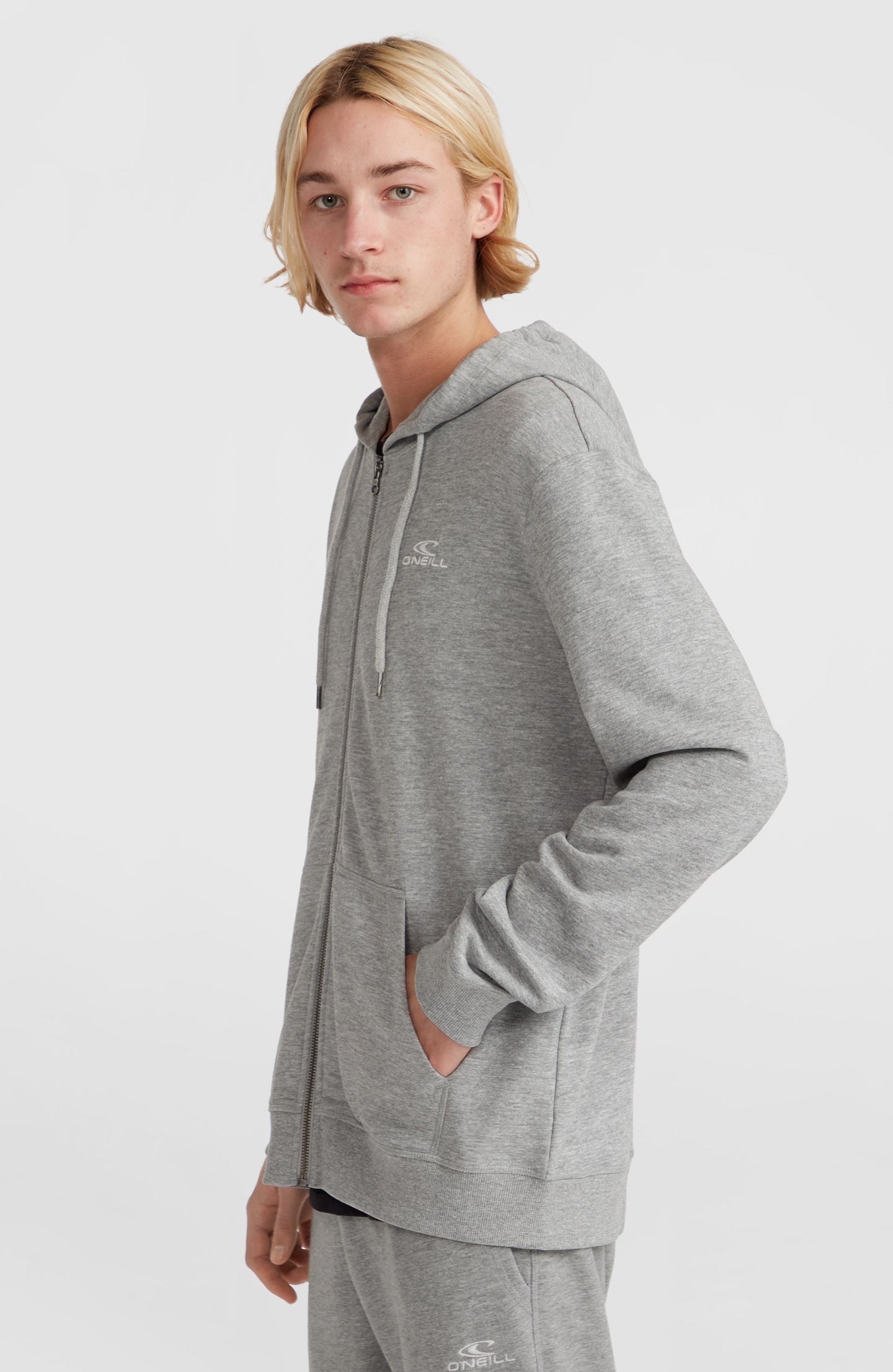 O'Neill Small Logo Fz Hoodie - Silver Melee