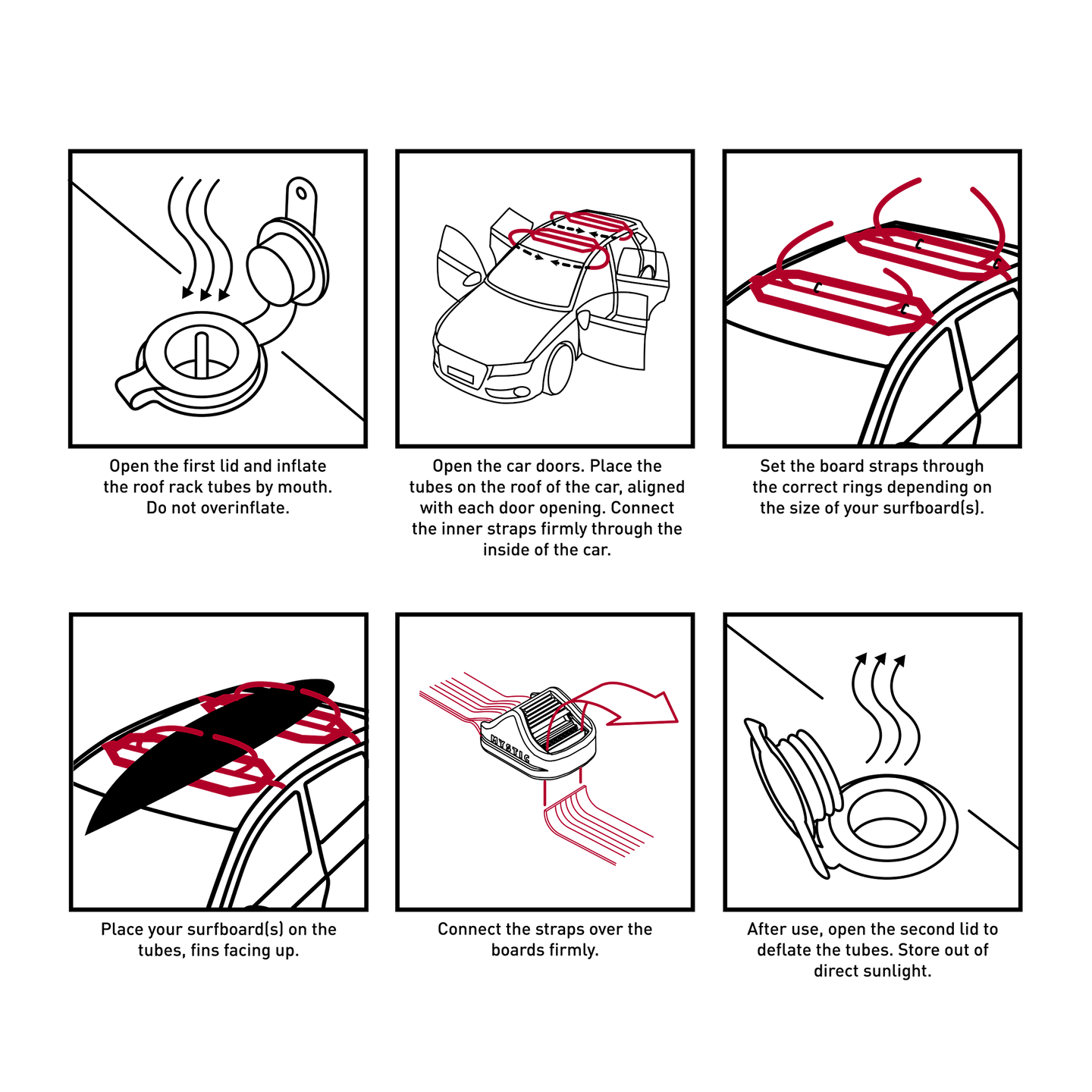 Inflatable Roofrack System Single