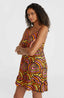 Malu Beach Dress - Orange Rainbow Stripe