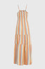 Quorra Maxi Dress - Orange Multistripe