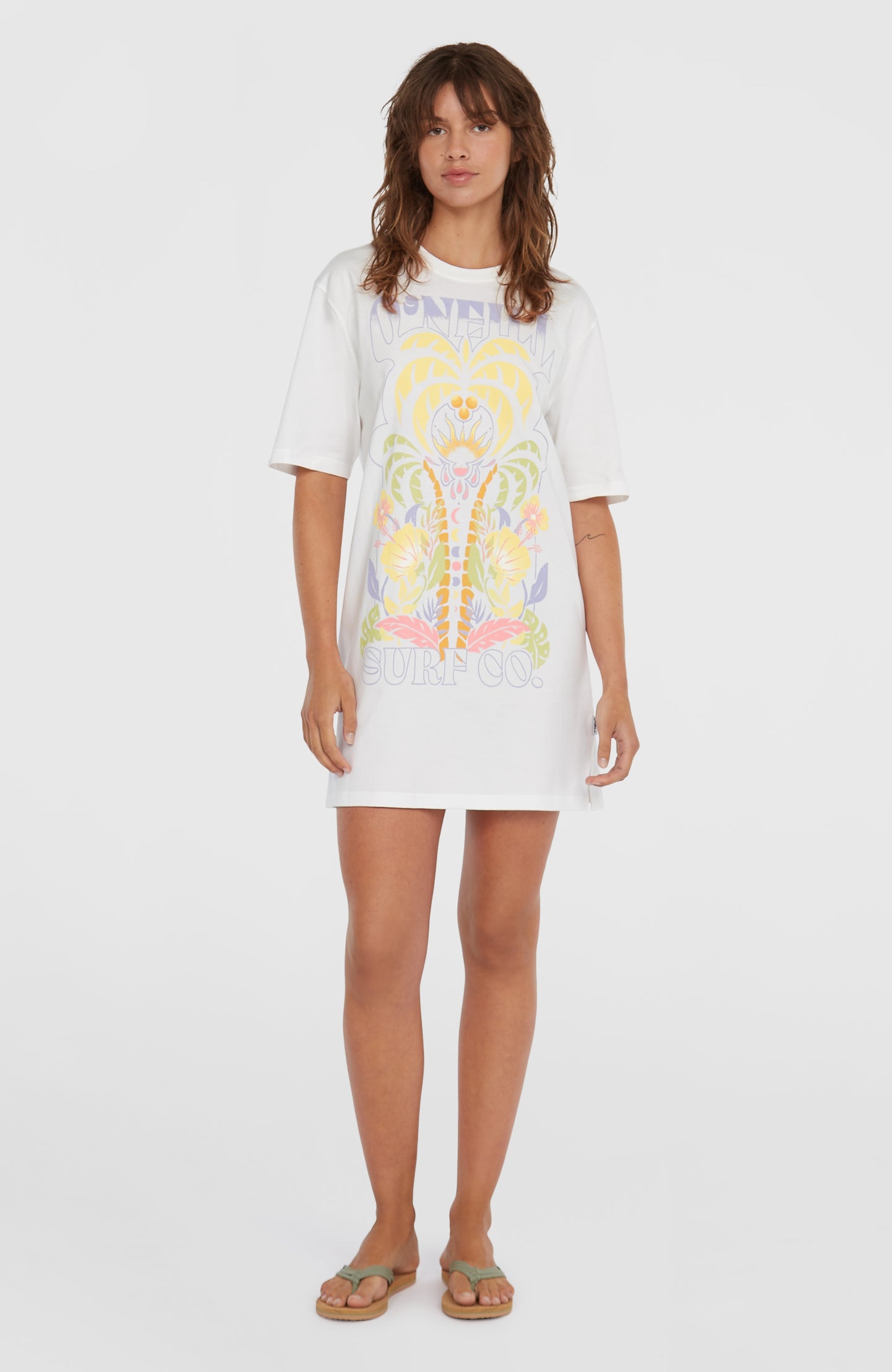 O'Neill Beach Vintage Tee Dress - Snow White