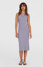 O'Neill Jess Midi Rib Dress - Purple Yarn Dye Stripe