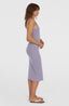 O'Neill Jess Midi Rib Dress - Purple Yarn Dye Stripe