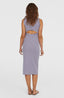 O'Neill Jess Midi Rib Dress - Purple Yarn Dye Stripe