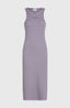 O'Neill Jess Midi Rib Dress - Purple Yarn Dye Stripe