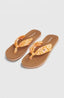Ditsy Sun Sandals - Orange Abstract Wave